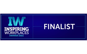 Award finalist, Inspiring Workplaces, 2021